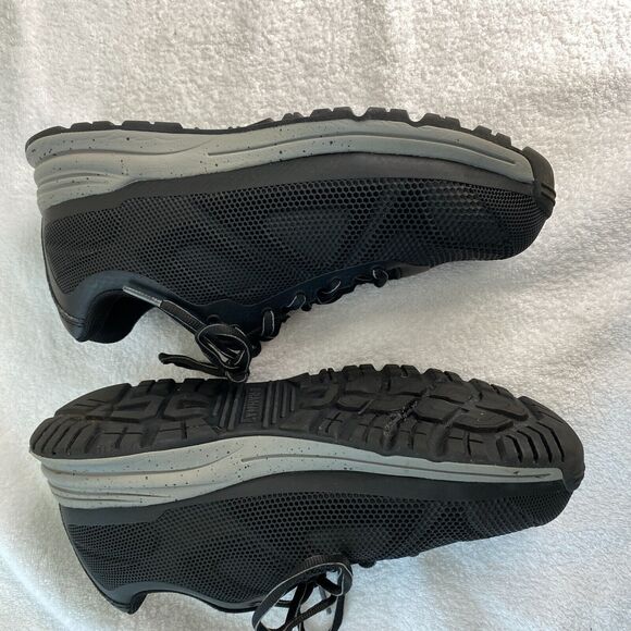 BRAHMA Steel Toe Safety Work Shoes Mens 7 Black Low Top Shoes Workwear - Picture 5 of 12